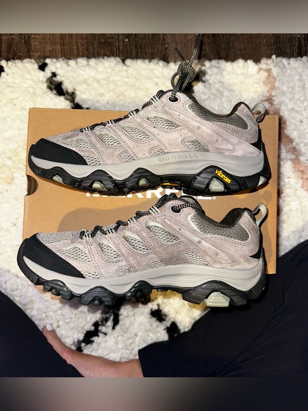 NIB Merrell Women's Moab 3 Waterproof Hiking Shoes Sz 8.5 BRINDLE/TEA - Picture 8 of 13